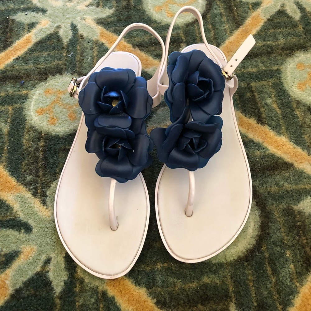 Floral Melissa Sandals 8